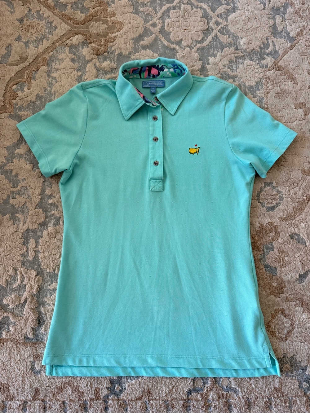 MASTERS Mint Green Polo Shirt